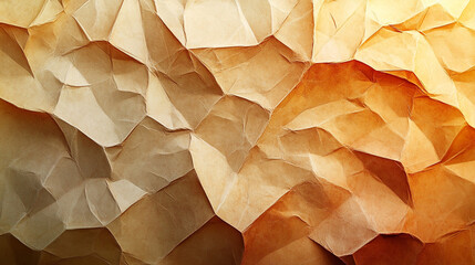 Abstract crumpled brown paper texture background image high resolution vintage style.