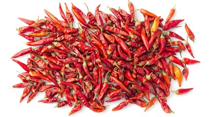 Fototapeta premium A group iof Red Chilli Top View 