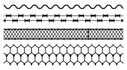 Black and white graphic border elements