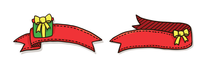 Set Ribbon Collection white background