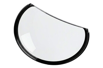 Half dome convex security mirror for wide-angle view isolated on a transparent background