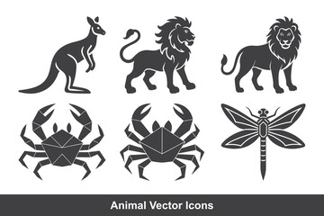 Set Animals icon vector file 