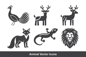 Set Animals icon vector file 