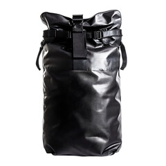 Rugged Waterproof Dry Bag with Reinforced Seams Isolated on Transparent Background