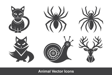 Set Animals icon vector file 