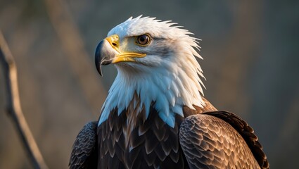 Obraz premium Arm-less Eagle (lat. haliaeetus leucocephalus)