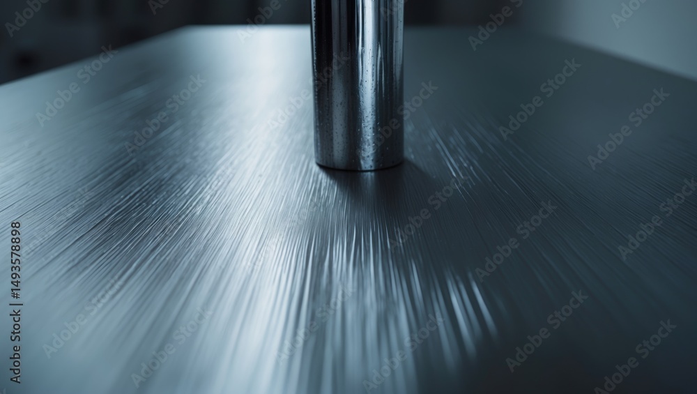 Poster abstract background of pipe reflection texture in dark room