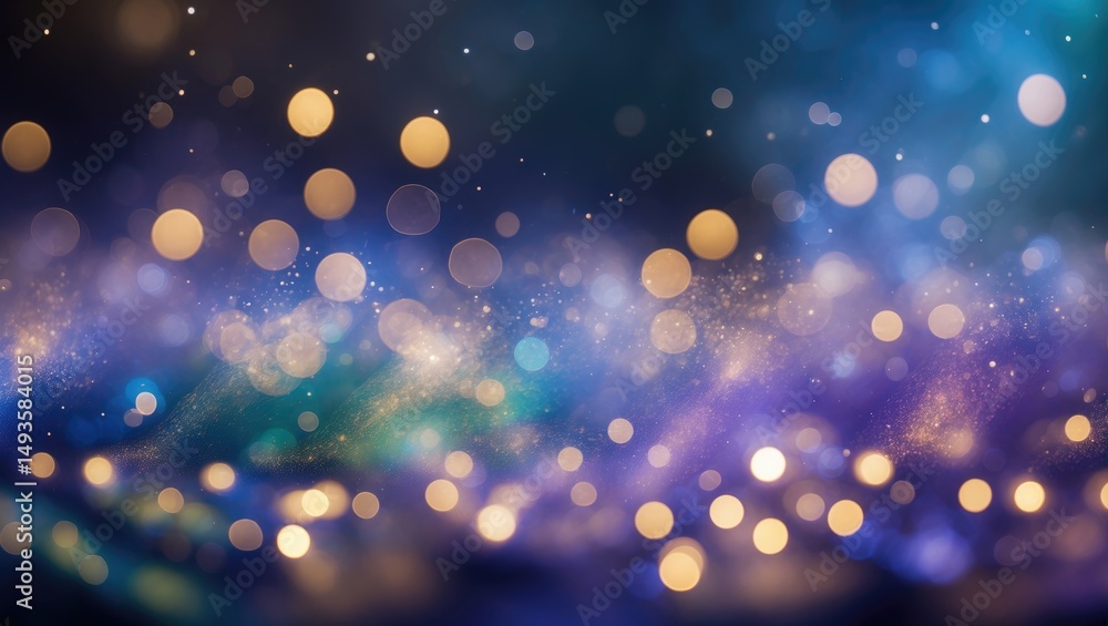 Poster bokeh lights in an abstract background