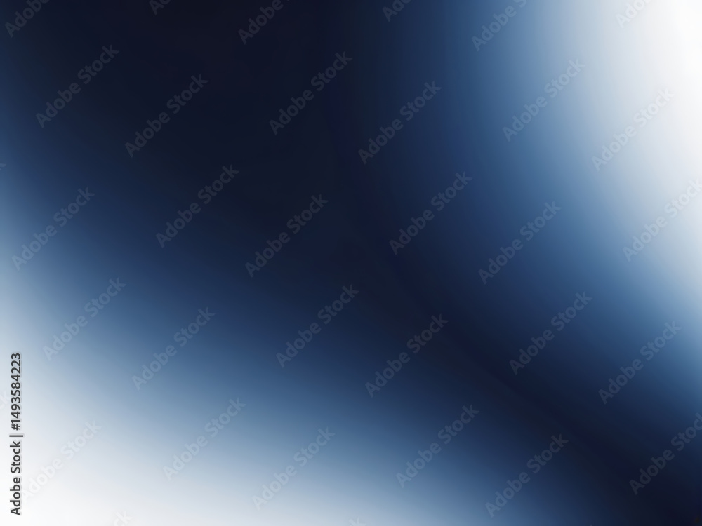 Poster dark blue smooth gradient flow abstract light blur minimal background wallpaper design - ai