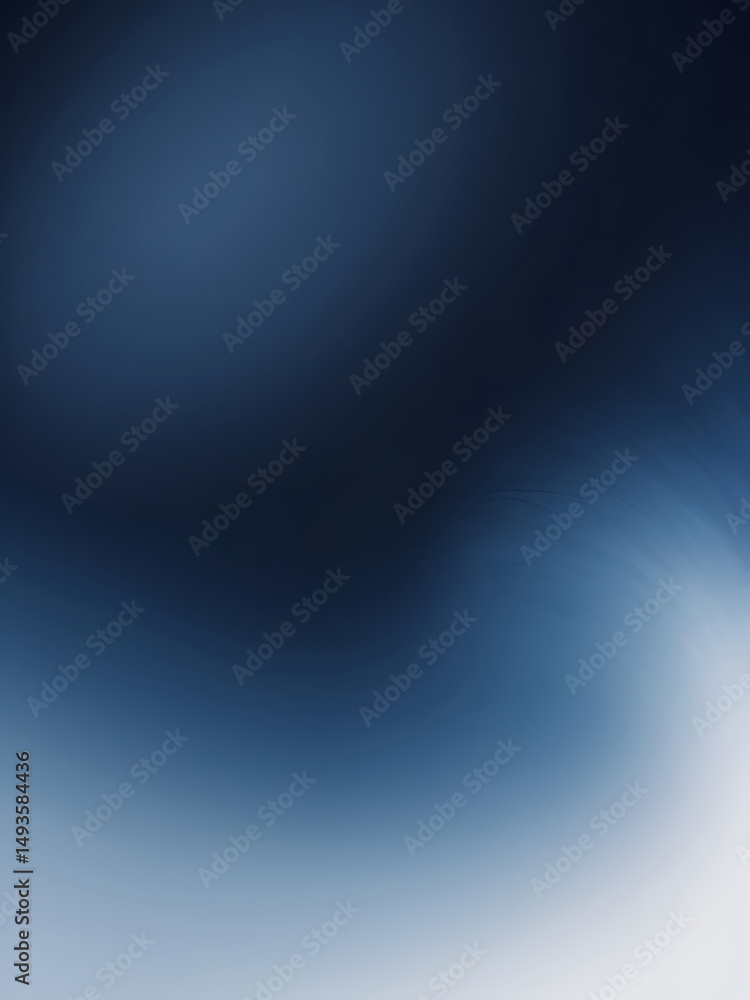 Poster dark blue smooth gradient flow abstract light blur minimal background wallpaper design - ai
