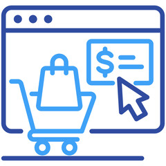 Obraz premium Online Shop Icon