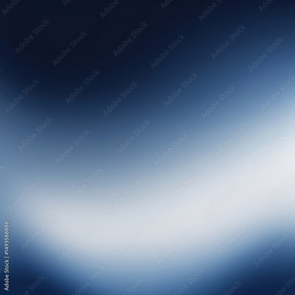 Poster dark blue smooth gradient flow abstract light blur minimal background wallpaper design - ai