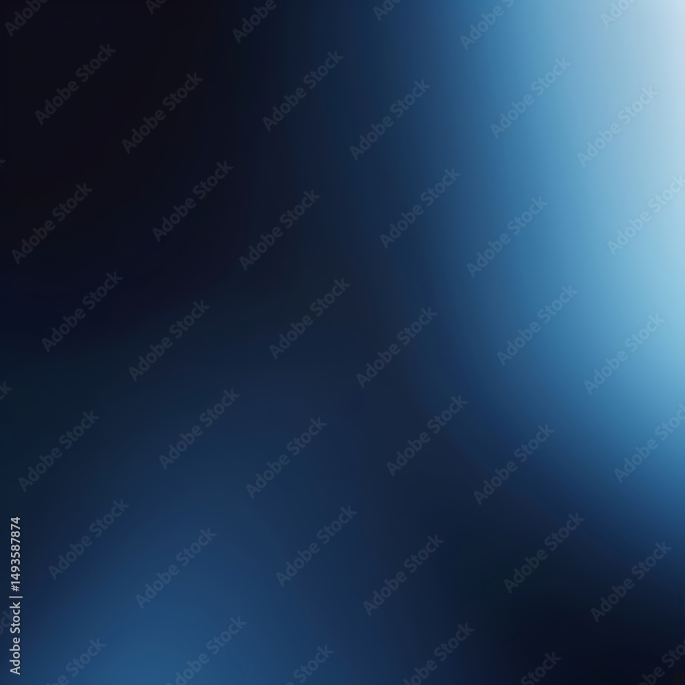 Poster dark blue smooth gradient flow abstract light blur minimal background wallpaper design - ai