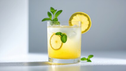 Fototapeta premium beverage made with lemon