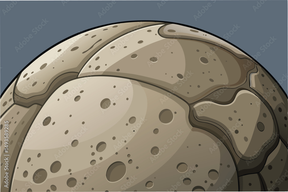 Poster detailed vector illustration of a textured stone surface showcasing natural patterns and colors rese