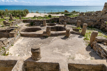The ancient Roman city of Baelo Claudia located on the Bolonia bay, Cadiz province, Andalusia, Spain