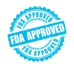 FDA-approved logo stamp vector design.