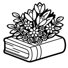 Cozy and cute Book doodle 