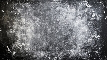 White flour scattered on a dark surface, baking ingredient