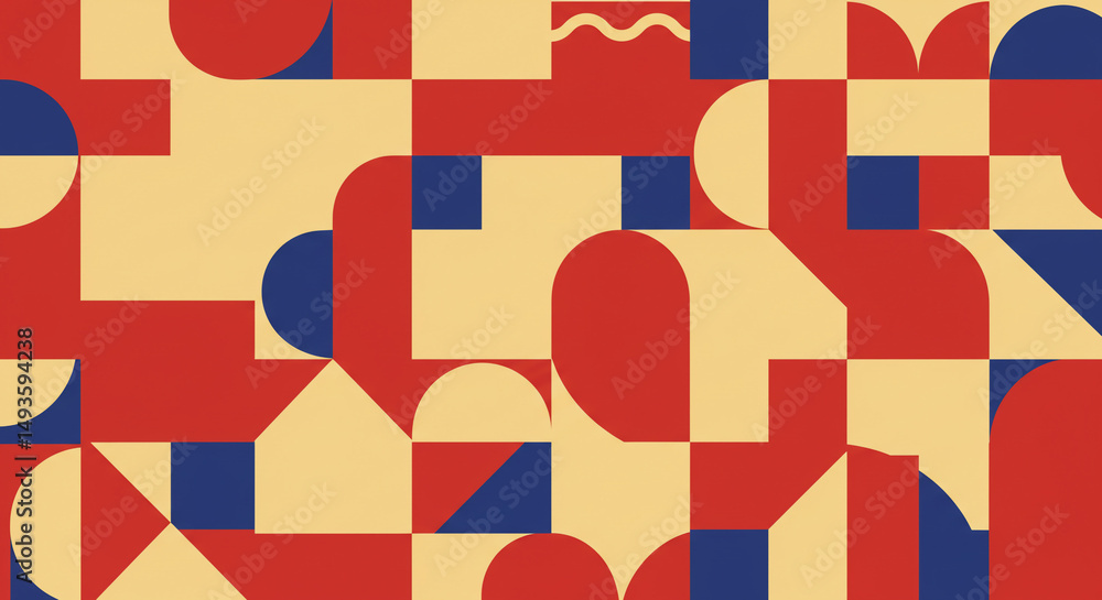 Poster elegant geometric pattern with intersecting lines and diamond shapes, vintage style