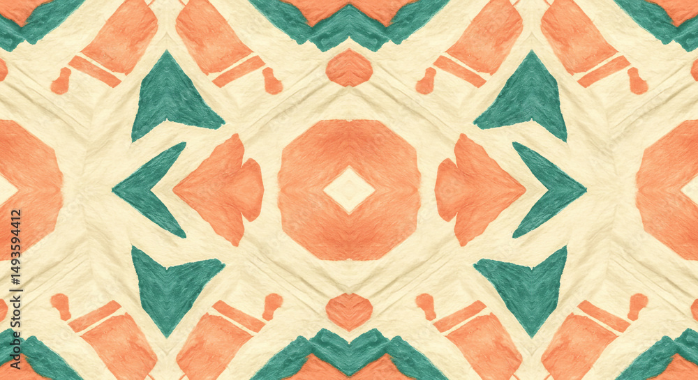 Poster elegant geometric pattern with intersecting lines and diamond shapes, vintage style