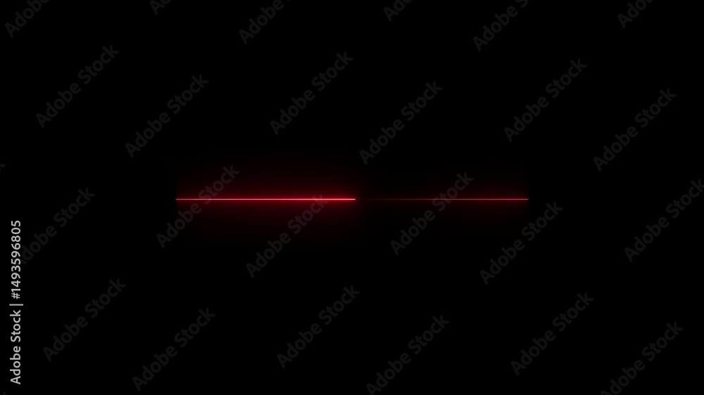 Aufkleber the direction of the horizontal neon line is right and left. neon line animation moving from left to