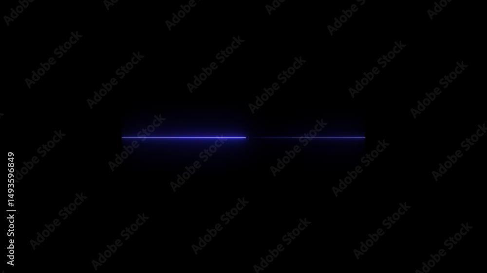 Poster the direction of the horizontal neon line is right and left. neon line animation moving from left to