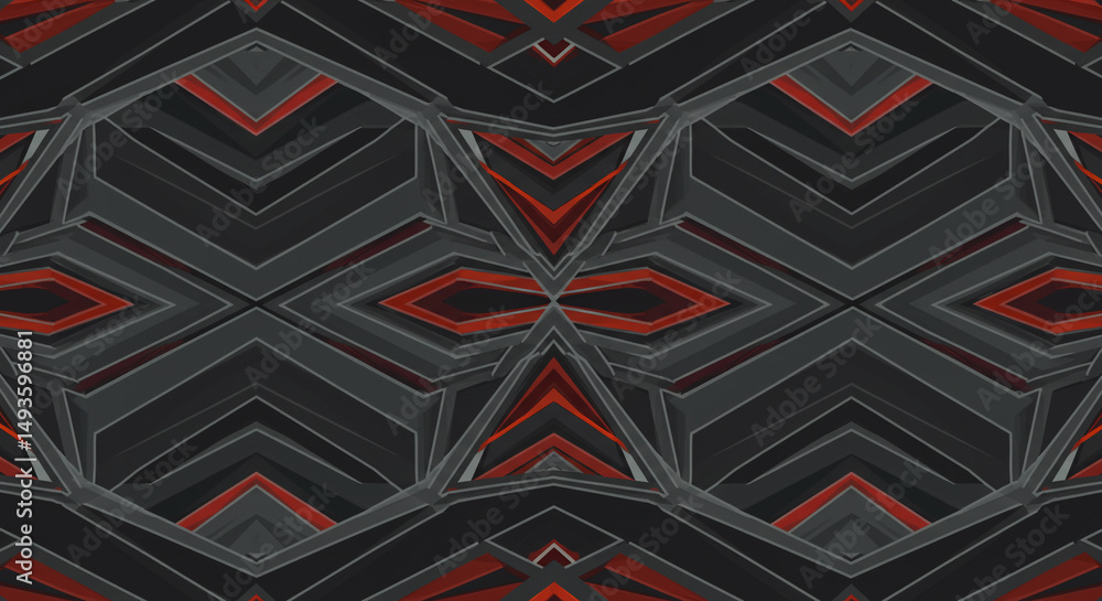 Poster elegant geometric pattern with intersecting lines and diamond shapes, vintage style