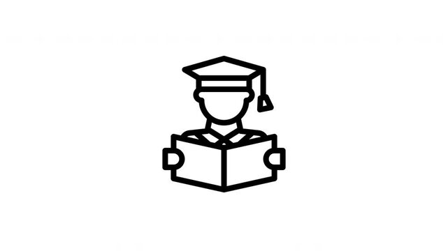 student animated icon