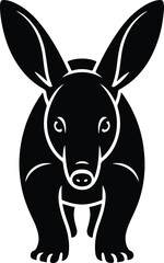 Aardvark Silhouette Set – Wild Animal Vector Icons Collection Aardvark Icons Pack – Unique Wildlife Silhouette Bundle