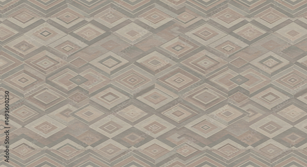 Poster elegant geometric pattern with intersecting lines and diamond shapes, vintage style