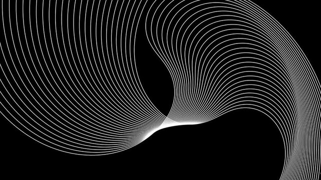 beautiful abstract wave technology background with blue light digital effect corporate concept 4K
