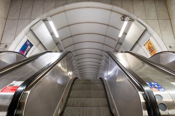 Line A of the Prague Metro runs roughly northwest–east and is marked in green. It has 17...