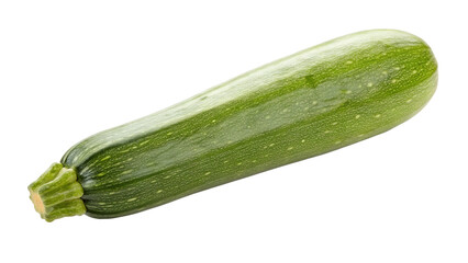Fresh green organic zucchini vegetable isolated on white background healthy food ingredient