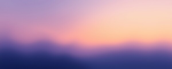 a soft twilight gradient background flowing from a deep indigo to a warm peach, then to a light lavender, and ending with a creamy white, with a seamless and calming transition.