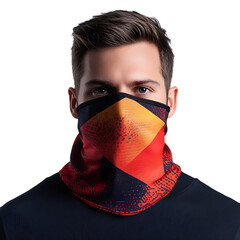 Sport Inspired Cooling Bandana with a Breathable Qu Isolated on Transparent Background