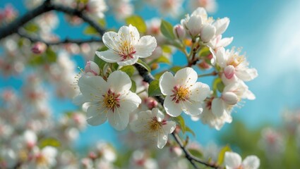 Fototapeta premium Detailed macro shot of a blooming flower