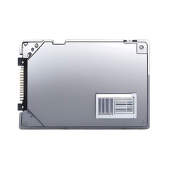 High-Angle View of a Modern Hard Drive