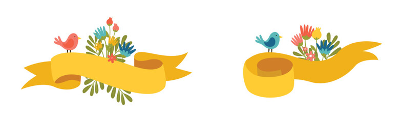 Set Ribbon Collection white background