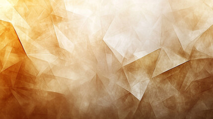 Abstract brown and beige geometric polygonal background texture art gold style image.