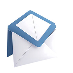 Modern Email Icon in a Circular Frame