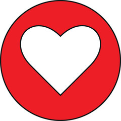 new love shape by adobe illustration 