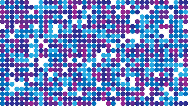 Circulos em tons de azul