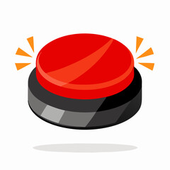 Red Emergency Button Illustration, Big Red Button, Alarm, Alert