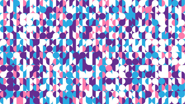 Wallpaper figuras geometricas tons de azul