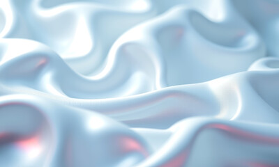 Obraz premium Soft Light Blue Satin Fabric Close-Up Texture
