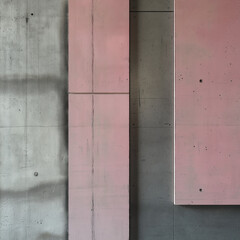 modern architectural composition that emphasizes materiality, geometry, and light interaction. Inspiration for interior or exterior wall designs in modern architecture.