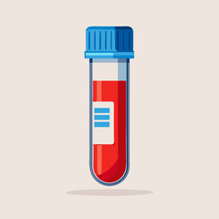 Blood Sample Test Tube: Medical Lab Icon