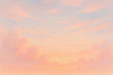 Obraz premium Pastel Cloudy Sunrise Texture – Soft Pink-Orange Blends for Dreamy Backgrounds