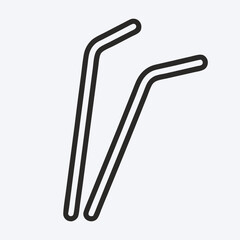 Obraz premium Reusable Metal Straws, Eco-Friendly Drinking Straws